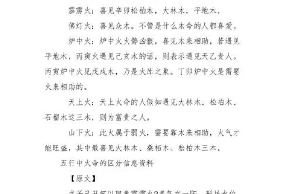土命与火命：探秘五行之中不同命运的神秘力量
