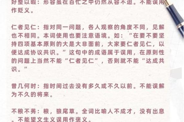 探索成语的魅力：从义到用的深刻分析