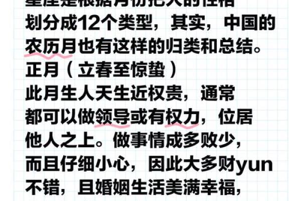 根据出生月份揭秘你的命运与性格特点
