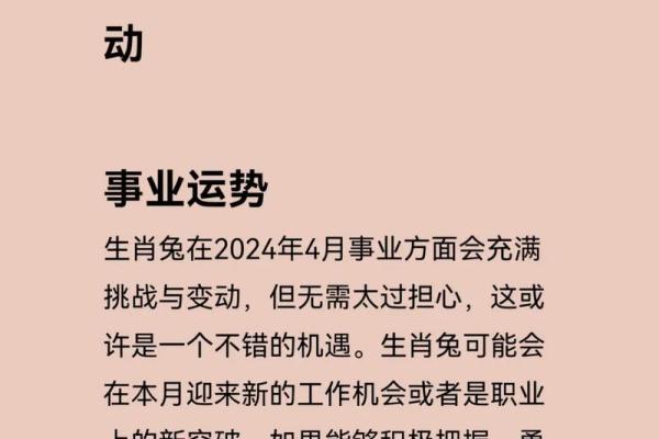 2025年的生肖与命理：探索兔年带来的机遇与挑战