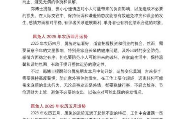 2026年兔年运势大解析：你的命运与个性全在这里！
