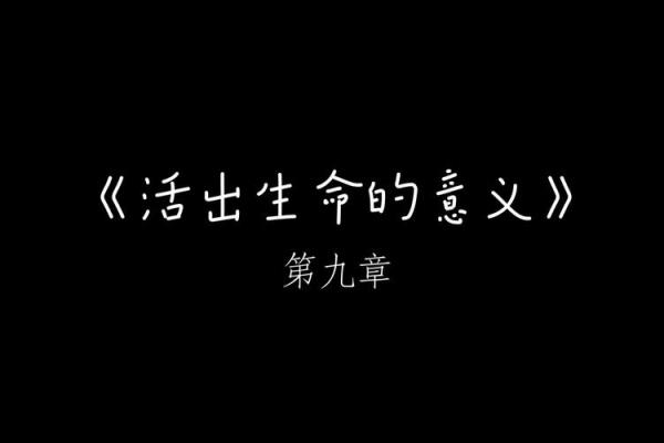 探寻生命的意义：从“九条命”看五条命的哲理