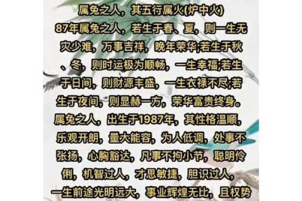 2011属免是什么命？探索属兔人的命运与性格特征！