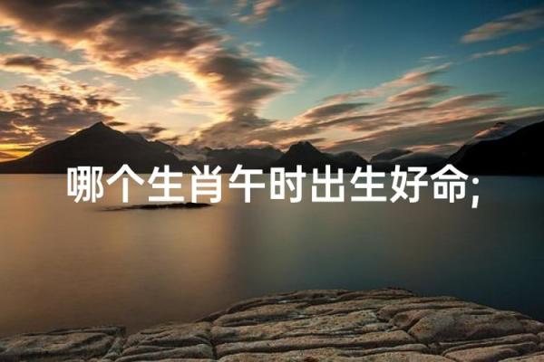 上午午时生人的命运与性格解析