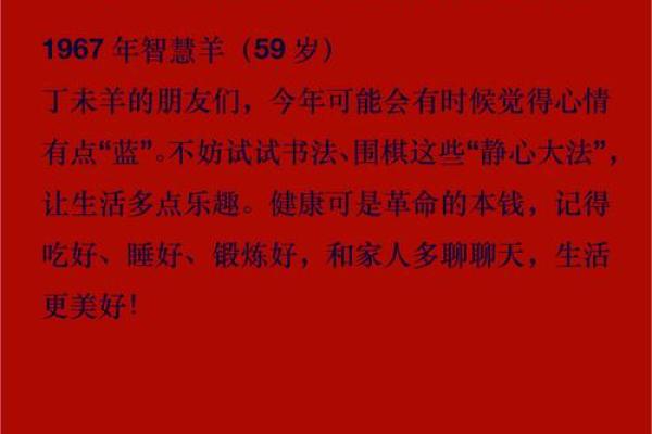 探秘1967年生肖与命理:火羊的魅力与人生 探秘1967年生肖与命理:火羊的魅力与人生