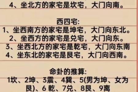 命卦坎一东四命的深层解析与应用