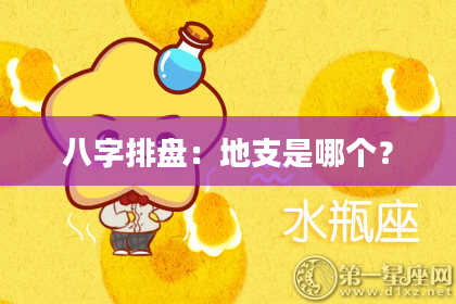 八字排盘：地支是哪个？