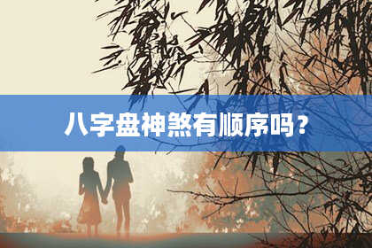 八字盘神煞有顺序吗？