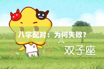 八字配对：为何失败？