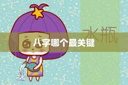 八字哪个最关键
