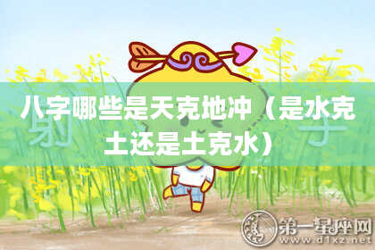 八字哪些是天克地冲（是水克土还是土克水）