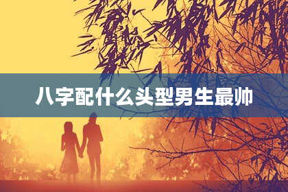 八字配什么头型男生最帅