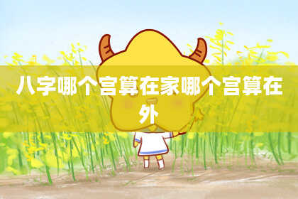 八字哪个宫算在家哪个宫算在外