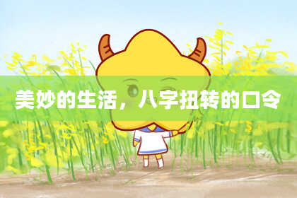 美妙的生活，八字扭转的口令