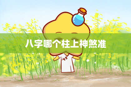 八字哪个柱上神煞准