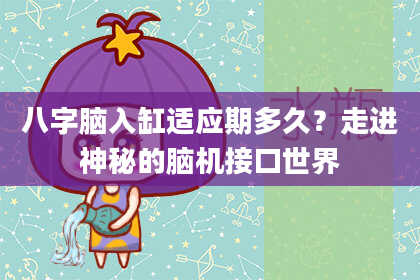 八字脑入缸适应期多久？走进神秘的脑机接口世界