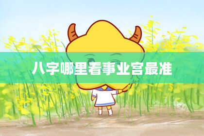 八字哪里看事业宫最准