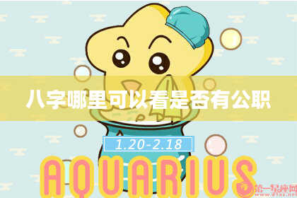 八字哪里可以看是否有公职