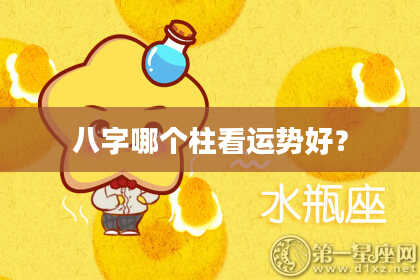 八字哪个柱看运势好？