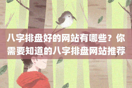 八字排盘好的网站有哪些？你需要知道的八字排盘网站推荐