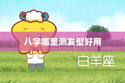 八字哪里测发型好用