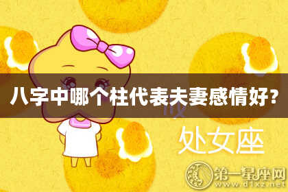 八字中哪个柱代表夫妻感情好？
