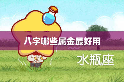 八字哪些属金最好用