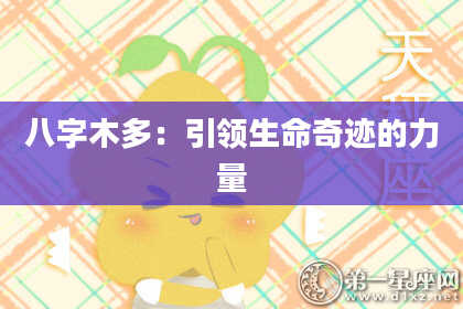 八字木多：引领生命奇迹的力量