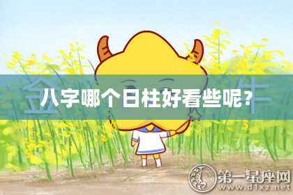 八字哪个日柱好看些呢？
