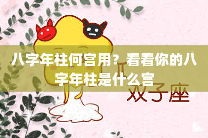 八字年柱何宫用？看看你的八字年柱是什么宫
