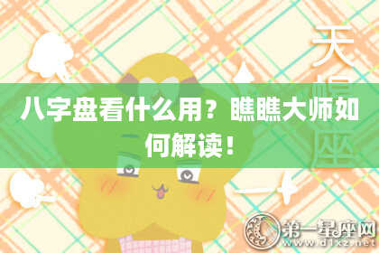 八字盘看什么用？瞧瞧大师如何解读！