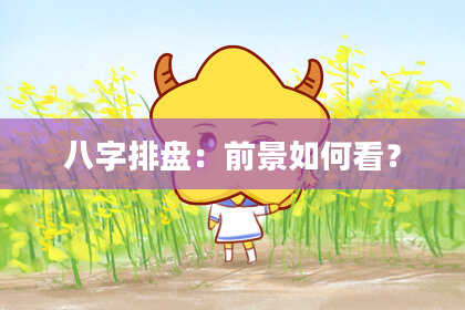 八字排盘：前景如何看？