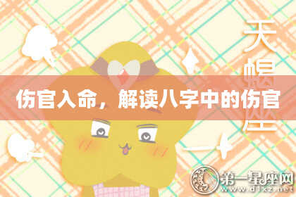 伤官入命,解读八字中的伤官