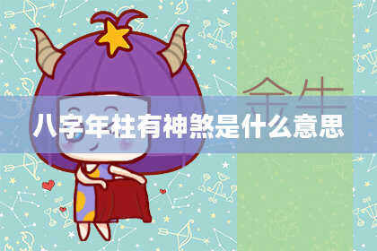 八字年柱有神煞是什么意思