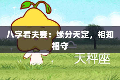 八字看夫妻：缘分天定，相知相守