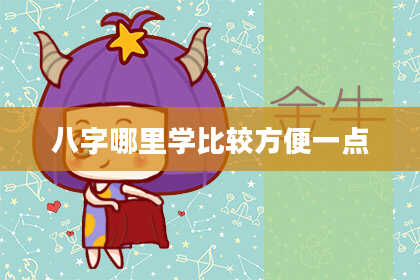 八字哪里学比较方便一点