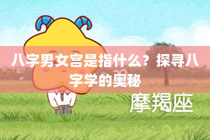 八字男女宫是指什么？探寻八字学的奥秘