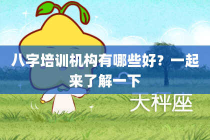 八字培训机构有哪些好？一起来了解一下