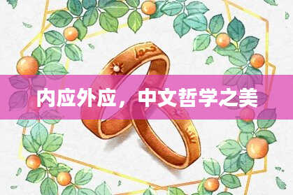 内应外应,中文哲学之美