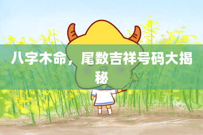 八字木命，尾数吉祥号码大揭秘