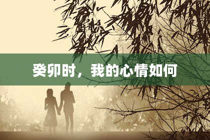 癸卯时，我的心情如何