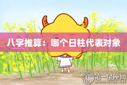 八字推算:哪个日柱代表对象