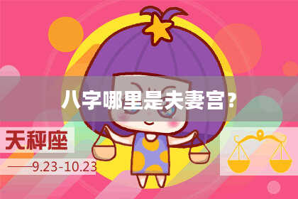 八字哪里是夫妻宫？