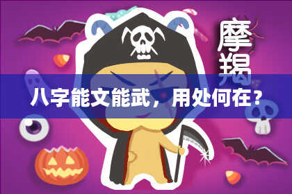 八字能文能武，用处何在？
