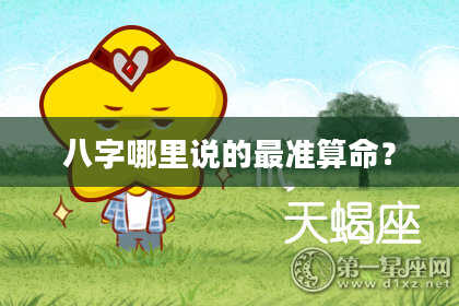 八字哪里说的最准算命？