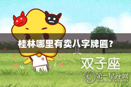 桂林哪里有卖八字牌匾?