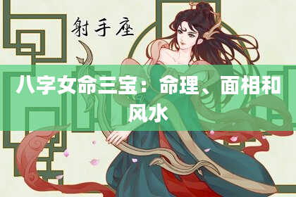 八字女命三宝：命理、面相和风水