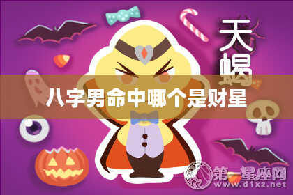 八字男命中哪个是财星