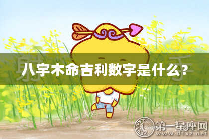 八字木命吉利数字是什么？