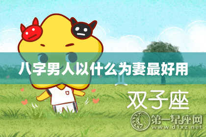 八字男人以什么为妻最好用